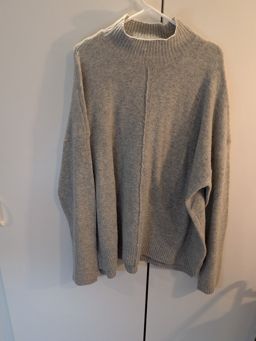 Keren Hart Woman's 2X Gray Mock Neck Women's Woolblend Sweater NWT